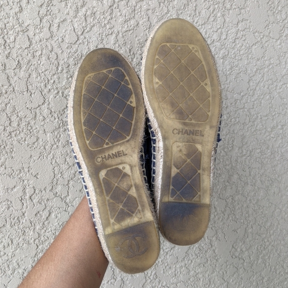 CHANEL Navy and Black Espadrilles - Picture 10 of 10